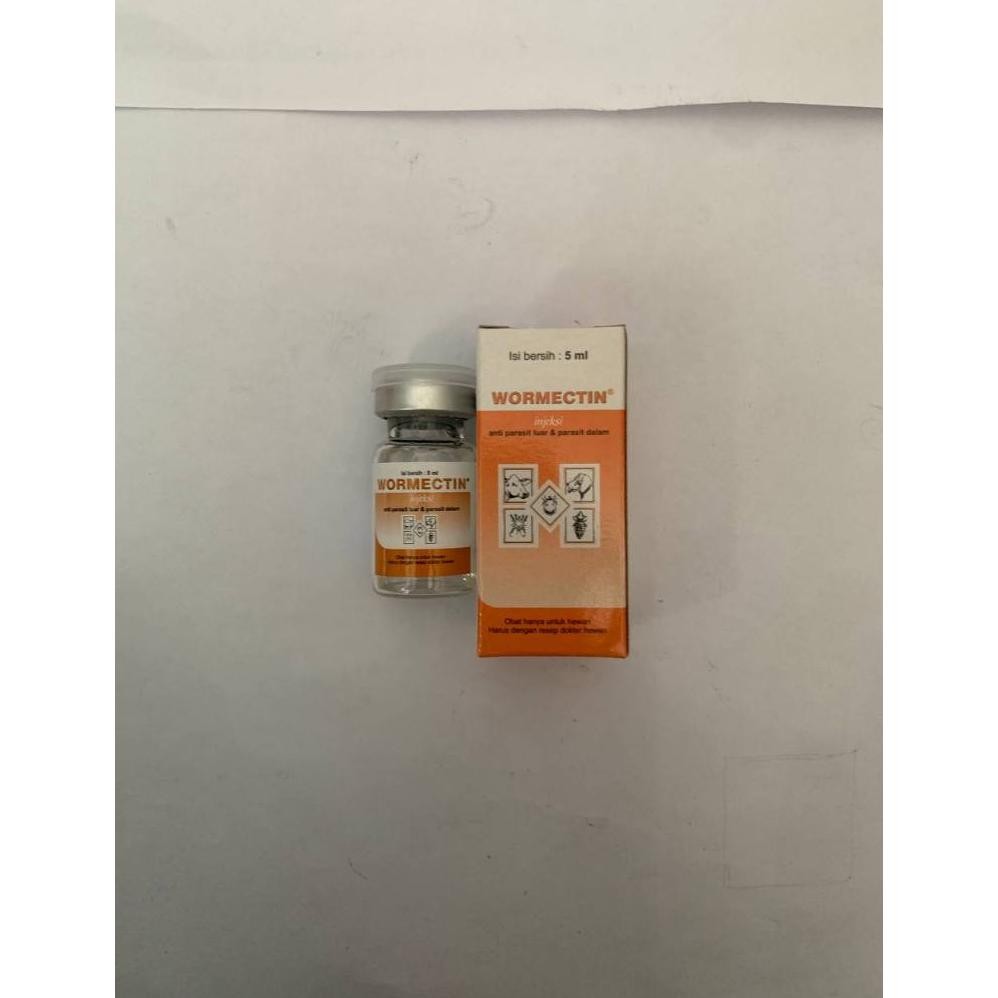 Wormectin 5ml Medion Wormectin Obat Scabies Kutu Jamur Cacing Sapi Kambing Domba Babi Anjing Kucing 