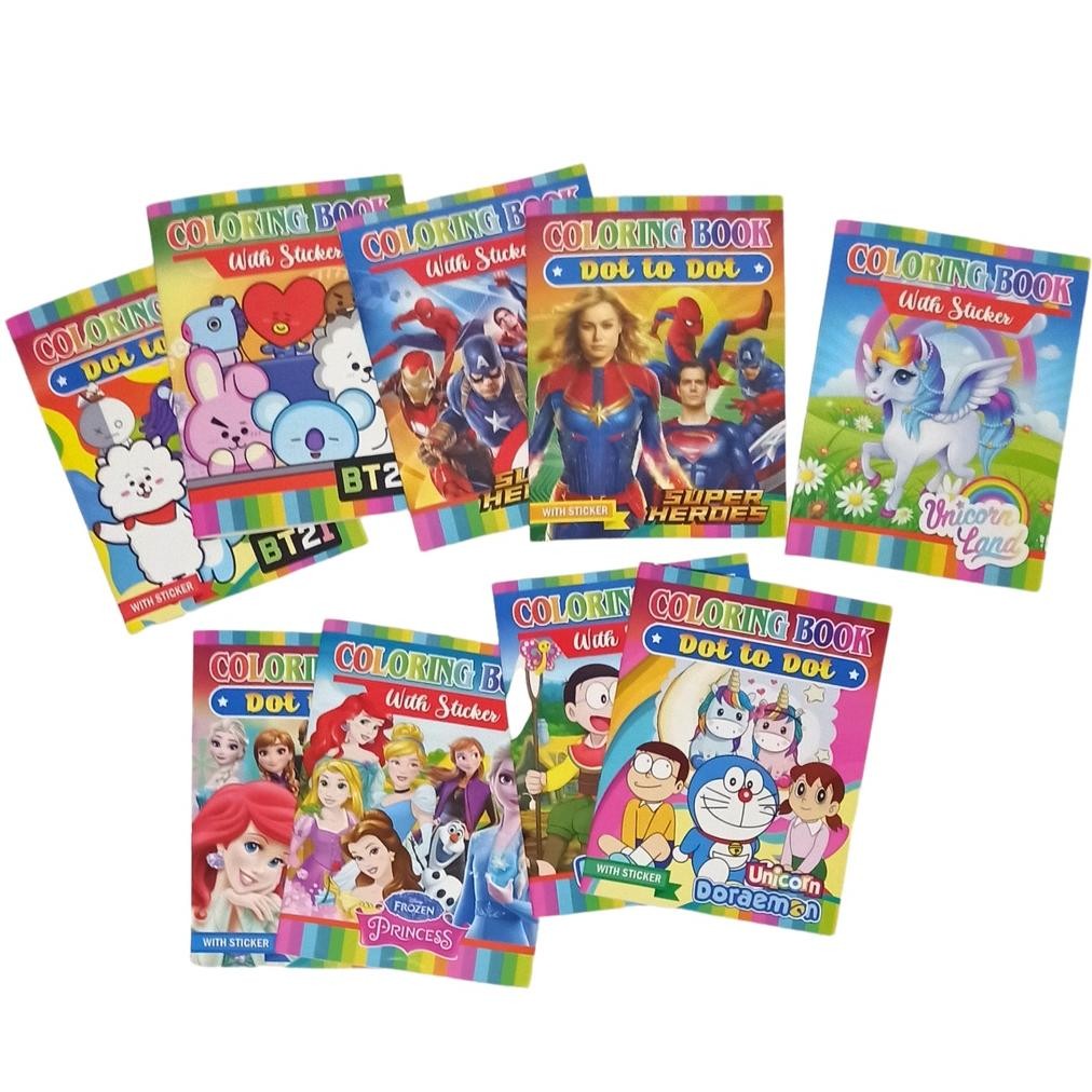 

Hrn-813 Hd Buku Mewarnai Dan Stiker / Buku Mewarnai Anak / Buku Gambar / Coloring Book Education