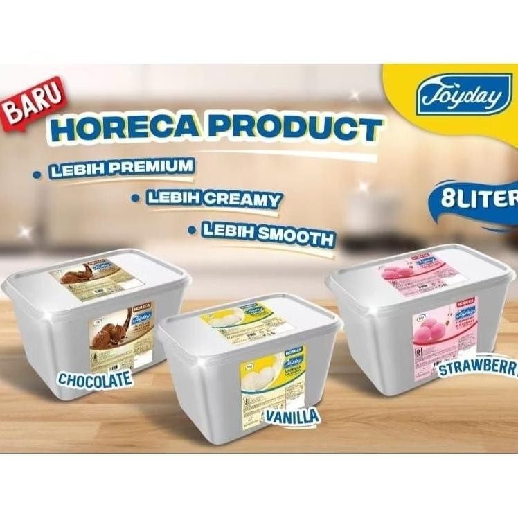 

Ice Cream Joyday 8 Ltr Horeca Hotel Retoran Dan Cafe Bonu Cone 10 Pc