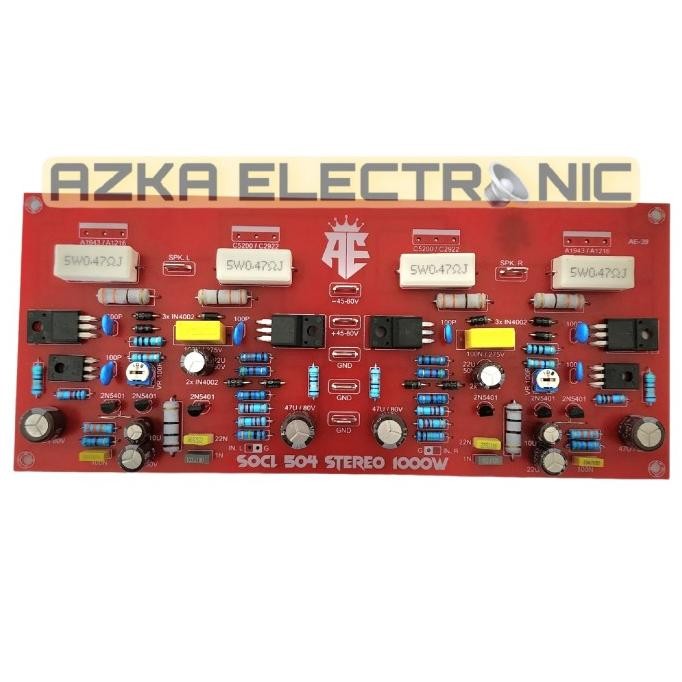 Kit Driver Power Amplifier Socl 504 Stereo 1000W Ae-39 Original