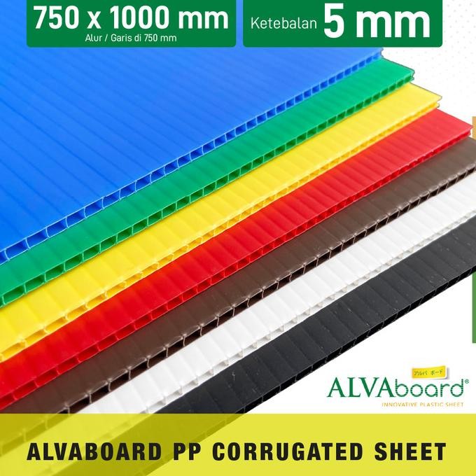 

Alvaboard Lembaran Ukuran 100X75 Cm Tebal 5 Mm Tersedia 7 Varian Warna Terbaru