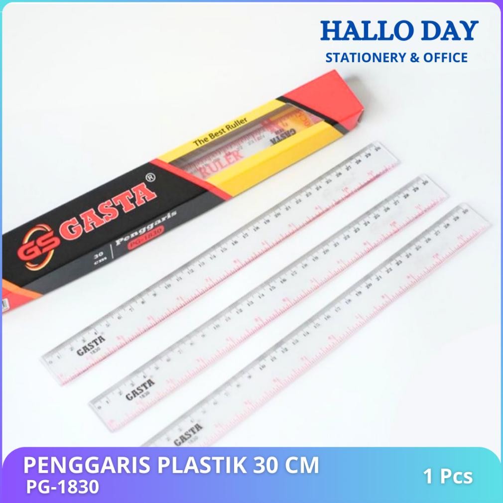 

Jy-56 Hd Penggaris 30 Cm / Penggaris Plastik / Penggaris Plastic