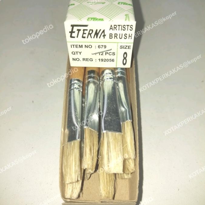 

Kuas Lukis ETERNA nomor 8 per 1 lusin by Radhiant official