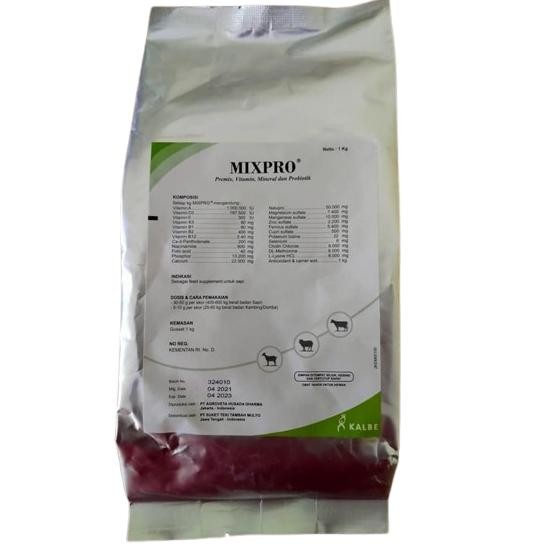 Premix MIXPRO 1KG Premix MIX PRO Premix Prebiotik Penggemuk Sapi Kambing Domba BERKUALITAS