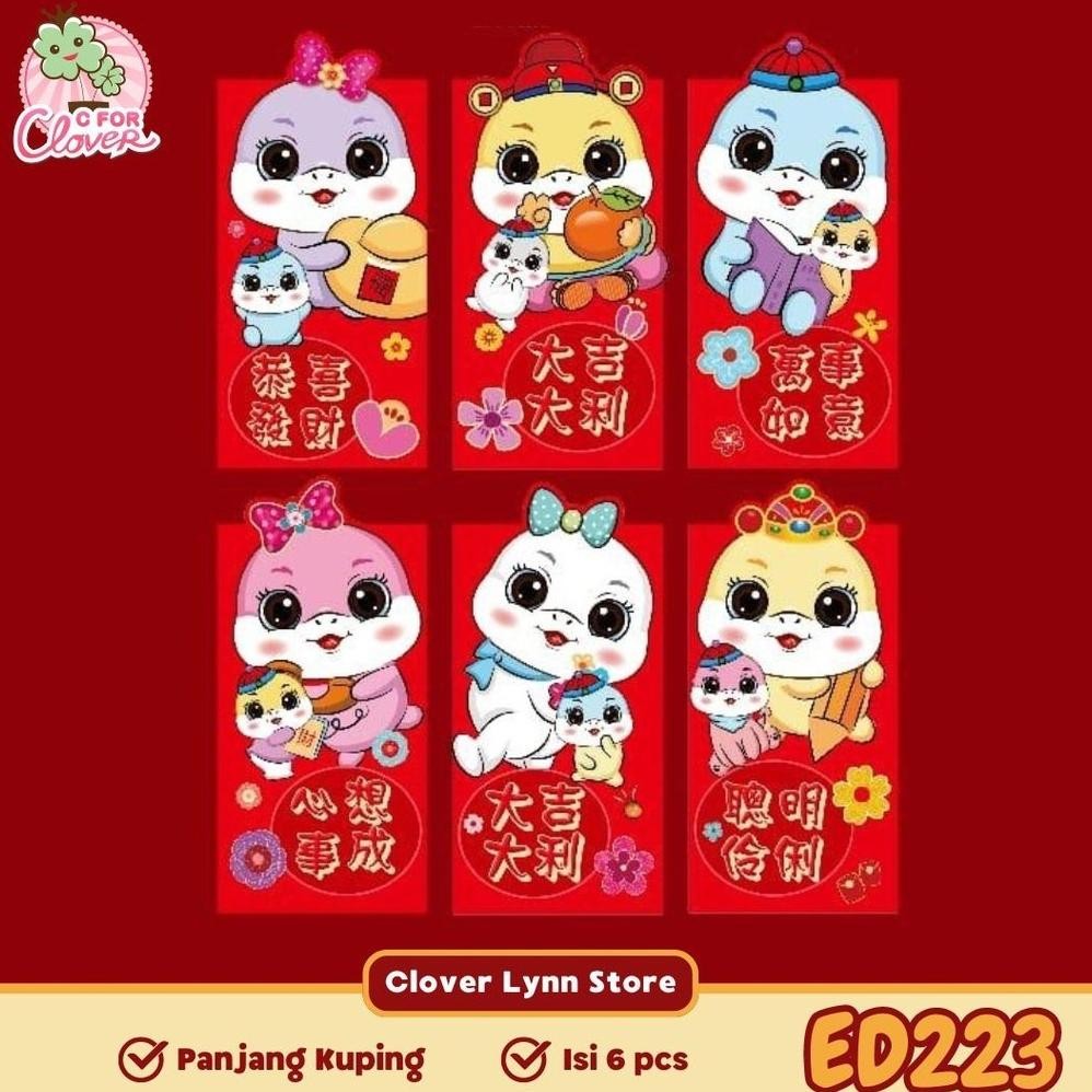 

Big Sale Angpao 3D Panjang Imlek Tahun Ular Isi 6 Pcs Chinese New Year Snake Year 2025