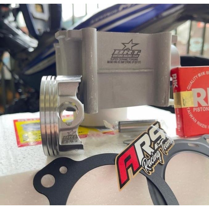 New BLOK CERAMIC FORGED PISTON BRT MX KING . VIXION NVL NVA . R15 . 62 MM