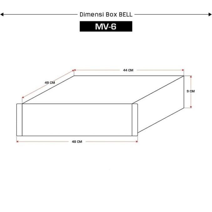 Box Power Amplifier Bell Mv6 M-V6 Mv 6 Box Bell Original