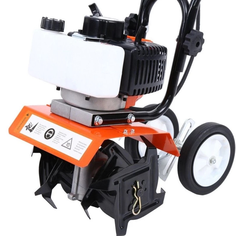 BIG PROMO Mini Power Cultivator Tiller Mesin Traktor 52CC 2-Stroke Petrol Engine Rotary Mini Tiller