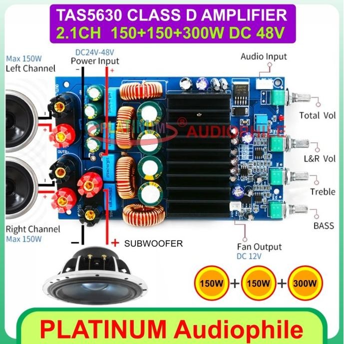 Tas5630 Amplifier Class D 2.1Ch 2X150W+300W Tas5630 Class D Amplifier Original