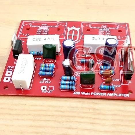 Kit Driver Power Amplifier 400W Mono Stereo Safari Sanken 400 Watt Ampli Original