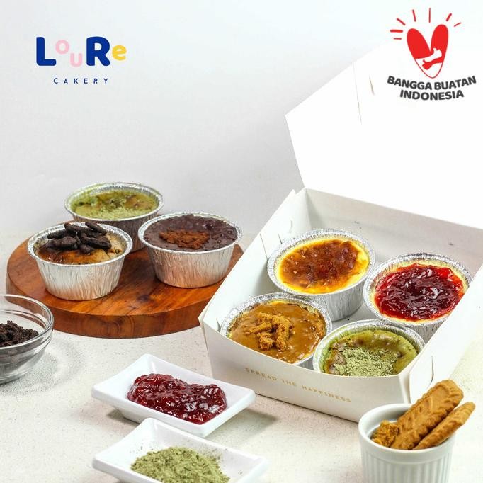 

Loure Cakery - Hampers Package Box of 4 Mini Basque Burnt Cheesecake