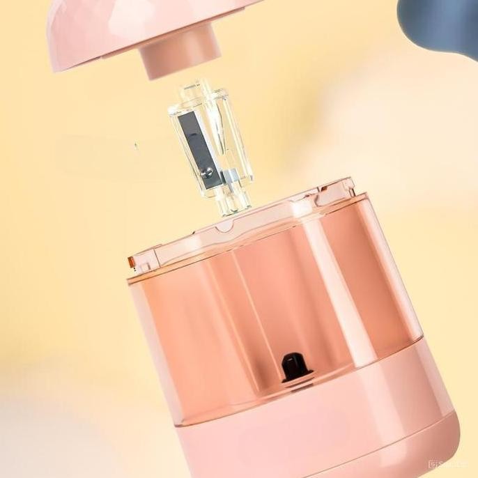 

Deli Rautan Pensil Elektrik Otomatis / Electric Pencil Sharpener Lucu Pink Hijau VA100 Alat Stationery