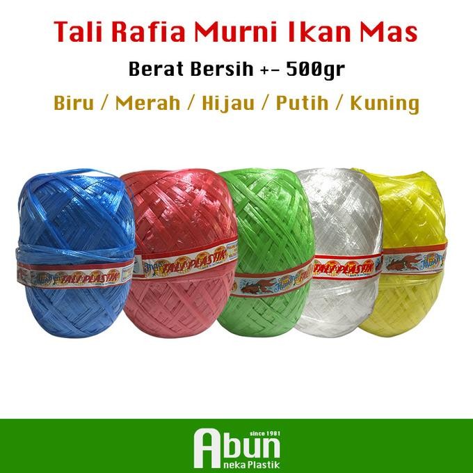

Tali Rafia Ikan Mas 400m (Murni) Aneka Warna by Inspire id