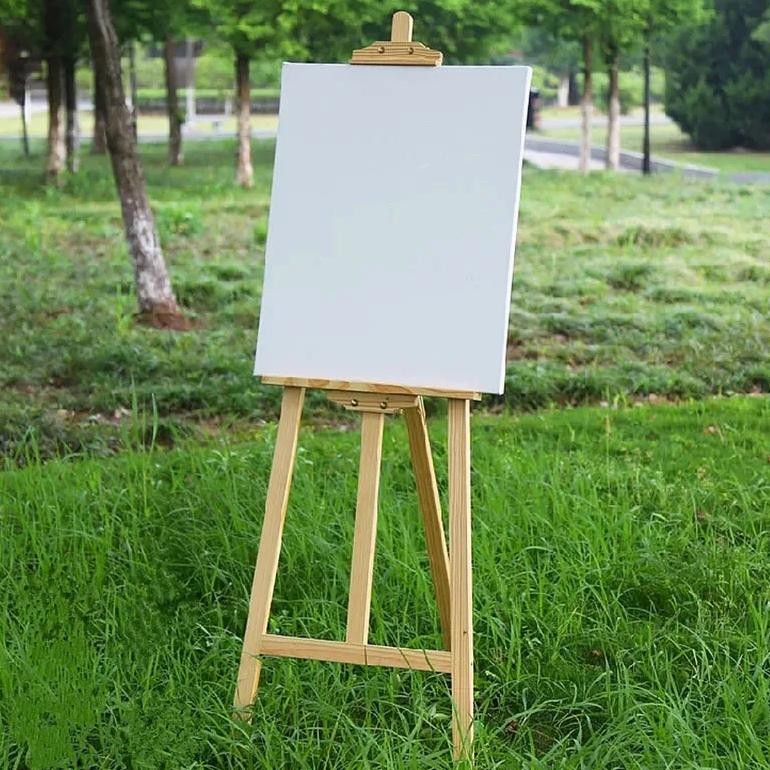 

White Blank Square Artist Canvas Wooden Board Frame For Primed Oil Acrylic Paint