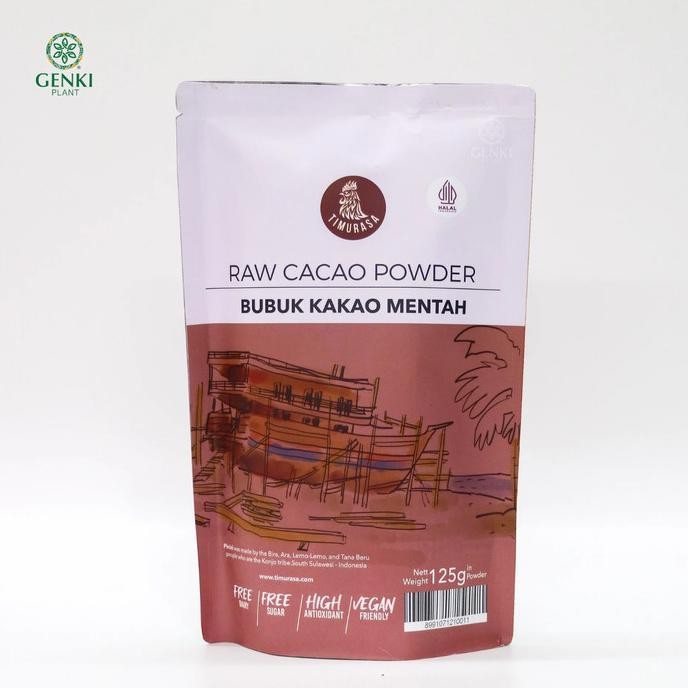 

TERSEDIA Timurasa Raw Cacao Powder / Bubuk Kakao Mentah - 125 g