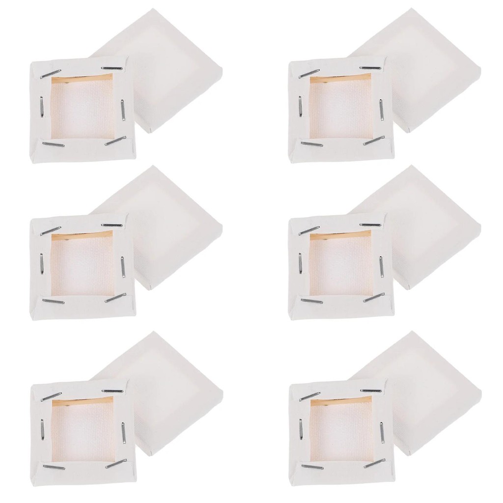 

12 Pcs Mini Oil Painting Canvas Stretcher Frames Cotton Boards Artists Students Blank Panels Supplies Painting Canvas