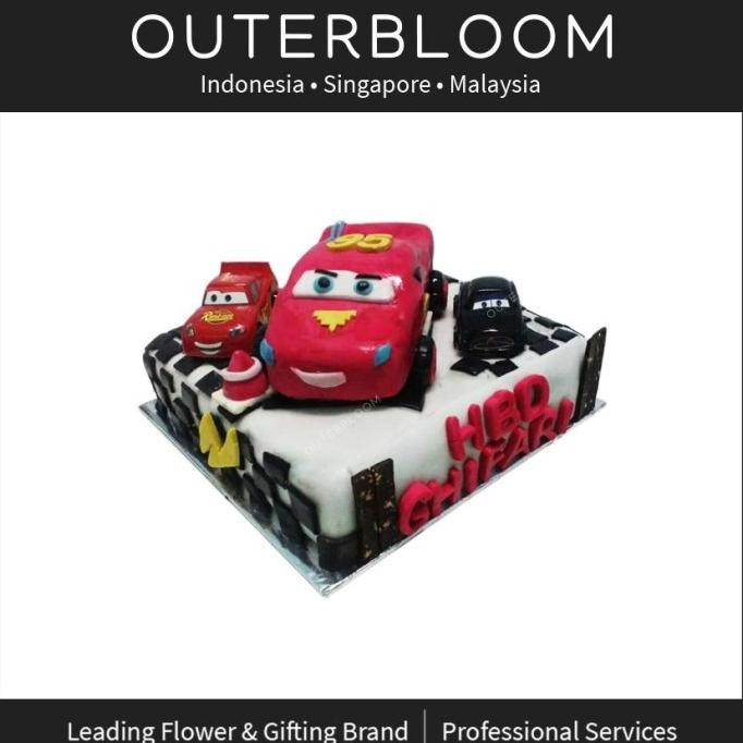 

Sale Kue Ulang Tahun Karakter - Lightning Cars Cake