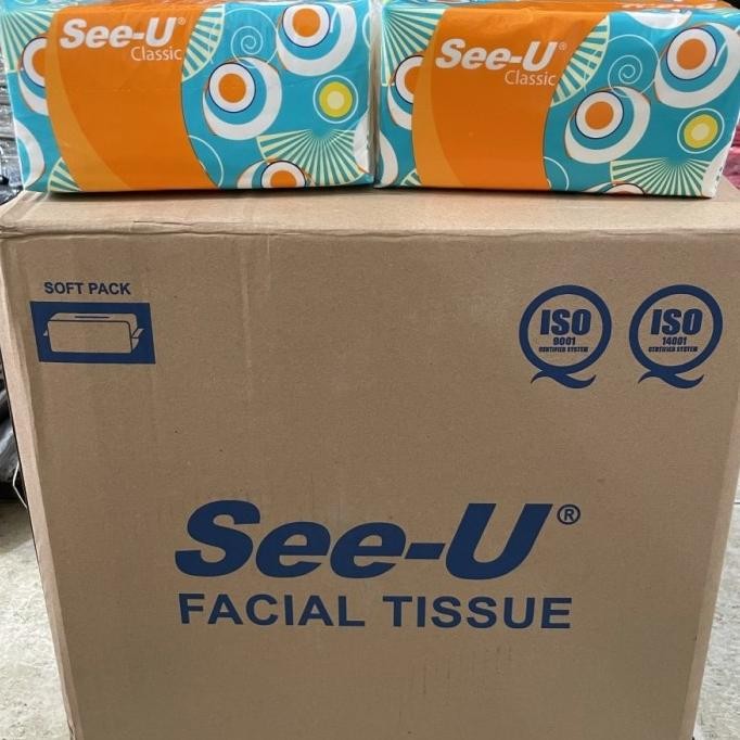 Produk Baru Tissue Grosir SEE-U FACIAL Classic 250 Sheet 1 Karton