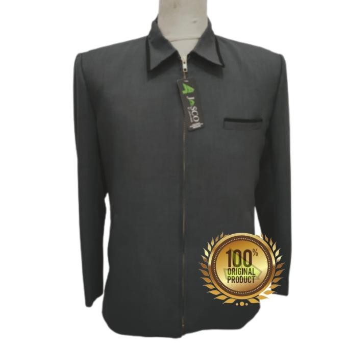 new  Jasket wool jas jaket pria by jasco abu M L XL XXL jas cowok santri murah