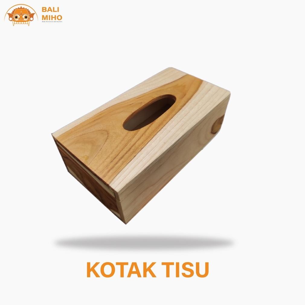 Living Kotak Tissue Kayu Jati - Kotak Tisu Kayu Jati - Tempat Tissue Kayu - Tempat Tisu Kayu - Wadah