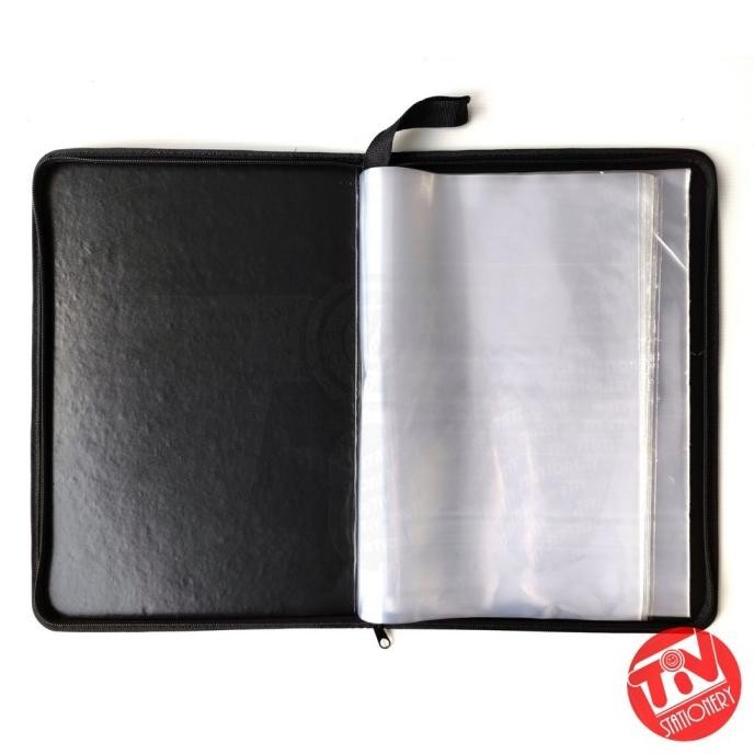 

Clear Holder Zipper Yushinca Document Keeper F4 / FC 40 Pockets murah