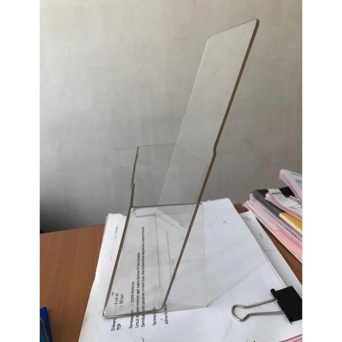 

RAK/TEMPAT BROSUR BROCHURE ACRYLIC/AKRILIK UKURAN A5 PREMIUM TERLARIS murah