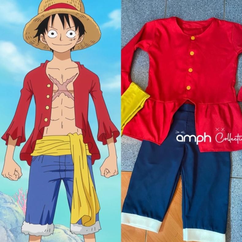 Premium Luffy - One Piece | Anime / Cosplay / Cosplay Anime / Cosplay Anime Full Set | Costume / Cos