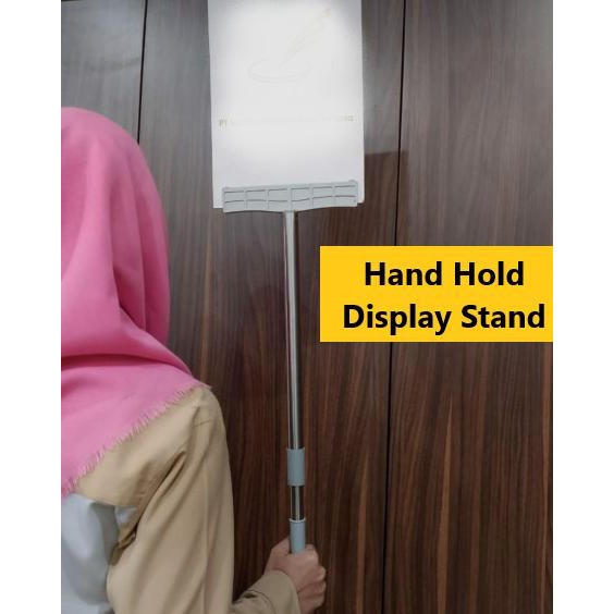 

Hand Hold Display Stand | Handheld Sign Holder | Alat Tiang Untuk Jepit Poster Board Airport Pick Up - Protest (Demo) - Sport Games Parade - Welcome Sign - Leader Tour Guide Sign murah