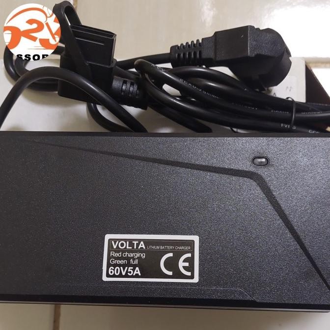 Charger Volta 60v ori volta casan molis baterai murah