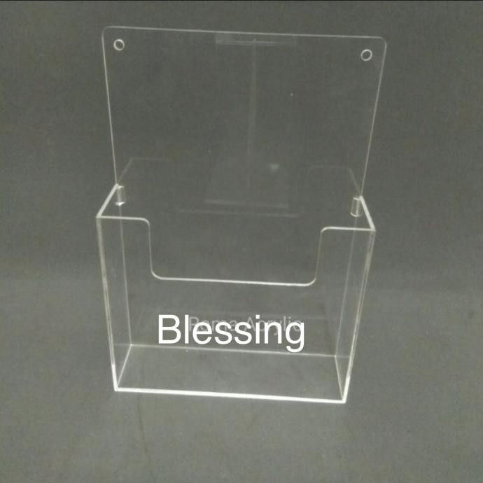 RAK/ACRYLIC RAK TEMPAT BROSUR UK A6/AKRILIK TEMPAT BROSUR DINDING A6 murah