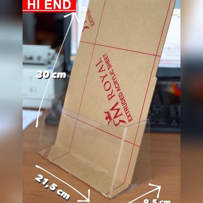 

RAK/TEMPAT BROSUR BROCHURE ACRYLIC/AKRILIK UKURAN A4 PREMIUM TERLARIS murah