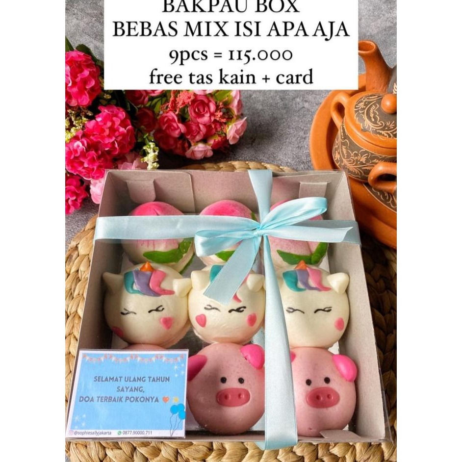 

Bakpao BOX isi 9 , READY SETIAP HARI , NOTE TGL DAN UCAPAN