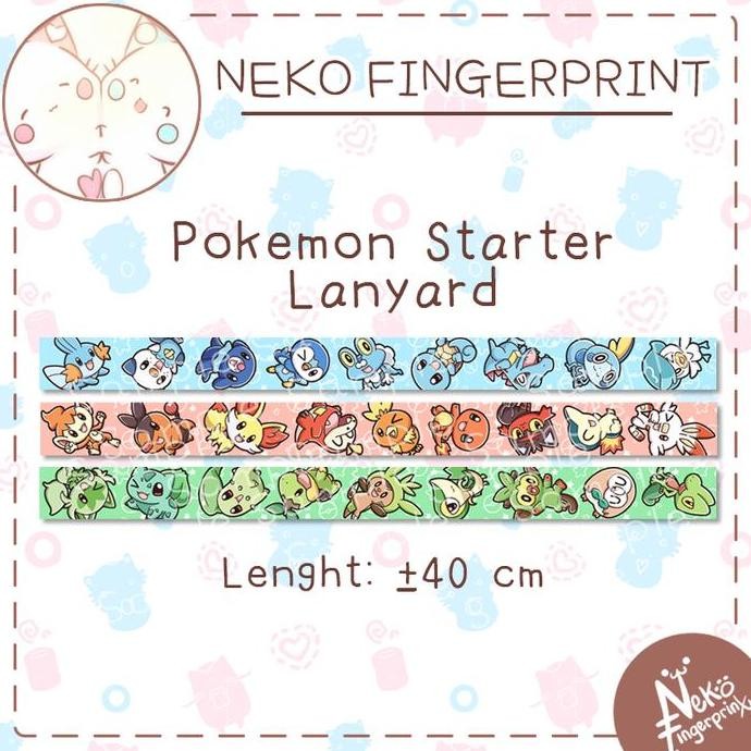

Pokemon Starters Lanyard / Tali ID Card murah