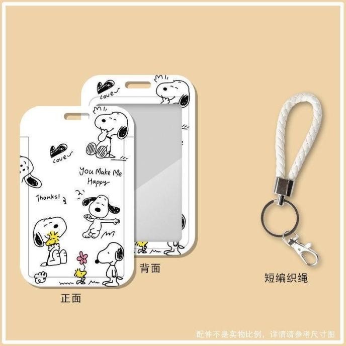 

SNOOPY peanuts card holder name tag id tempat kartu gantungan lucu murah