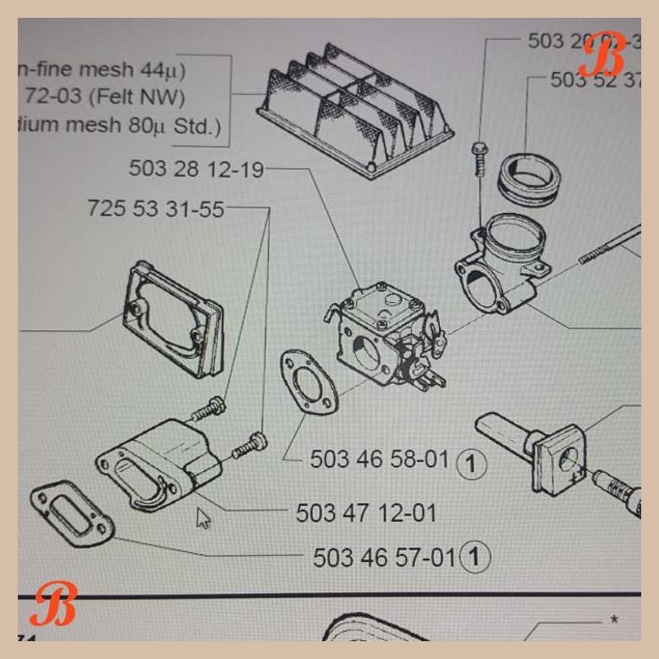 [JRB] INTAKE MANIFOLD SPACER 394XP 394 XP HUSQVARNA ORIGINAL