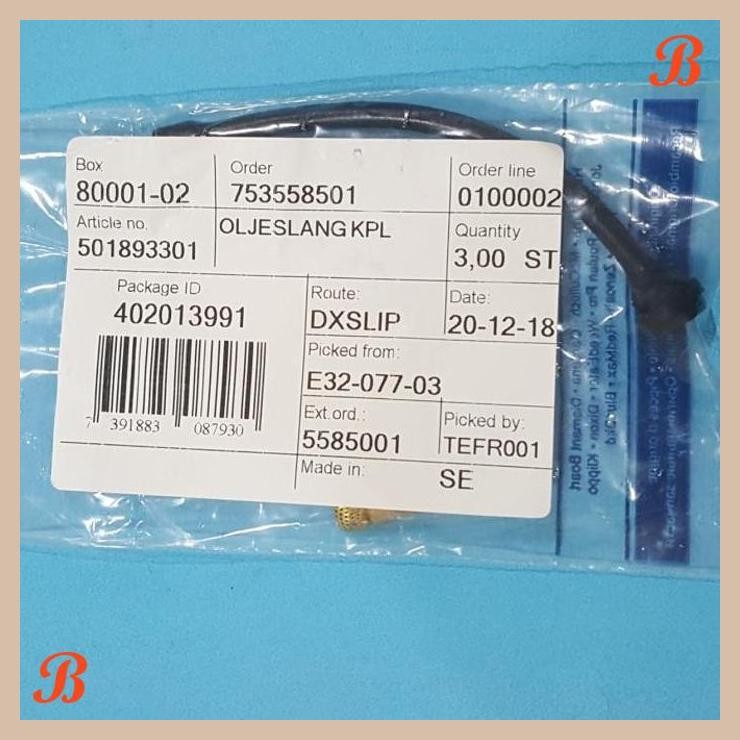 [JRB] SELANG OLI OIL HOSE 3120XP HUSQVARNA ORIGINAL
