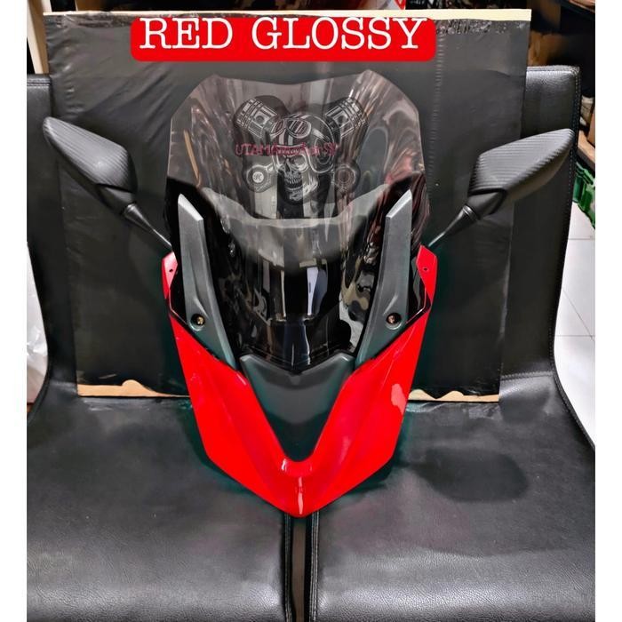 Paket Tameng NMAX New MHR Baby Maximus Tmax + Spion Fairing R25 Tangkai Pendek ~ Cover Tutup Bagian 
