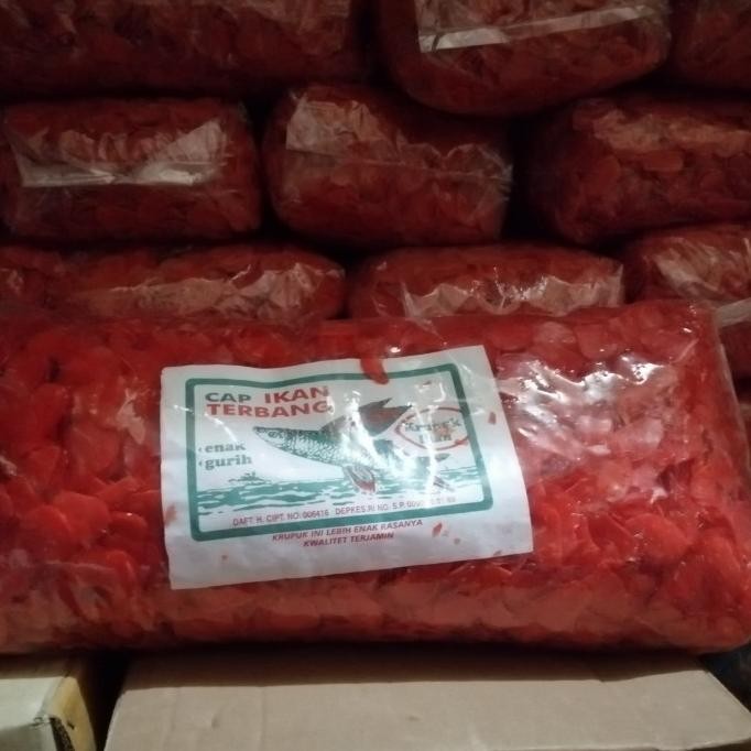 

Murah Kerupuk Merah Cap Ikan Terbang(4Kg)
