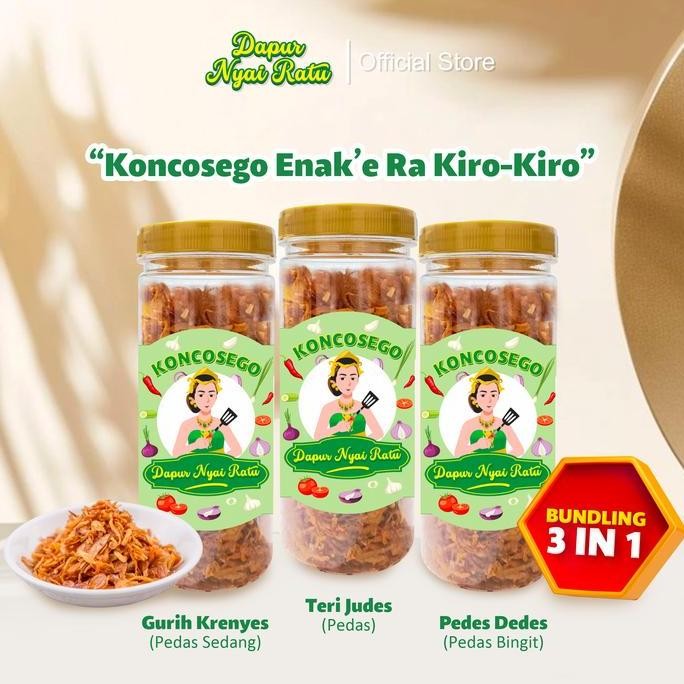 

Sale Paket Koncosego 3 In 1 Bawang Goreng Dapur Nya1 Ratu