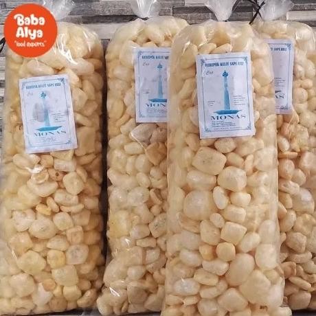 

Sale Kerupuk Kulit Sapi 250 Gram / Kerupuk Rambak Jangek Krecek Kulit Sapi