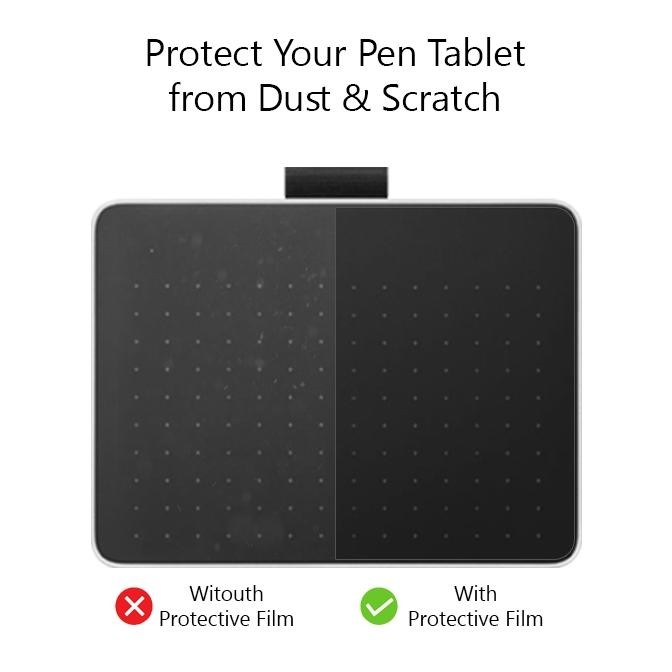 ( Graphite Protective Film ) One By Wacom / Intuos / Bamboo Pen Tablet Anti Gores Antigores Screen G