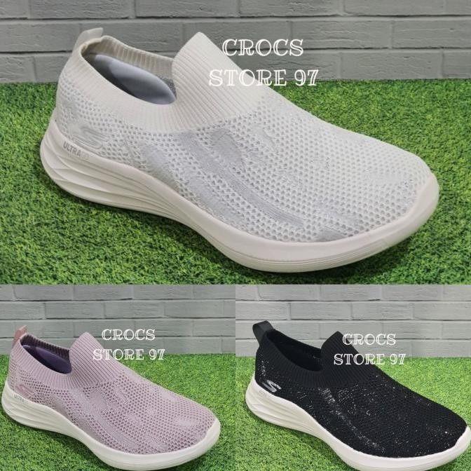 SKECHERS / SEPATU WANITA / SEPATU SKECHERS GOWALK YOU WAVE SLIP ON