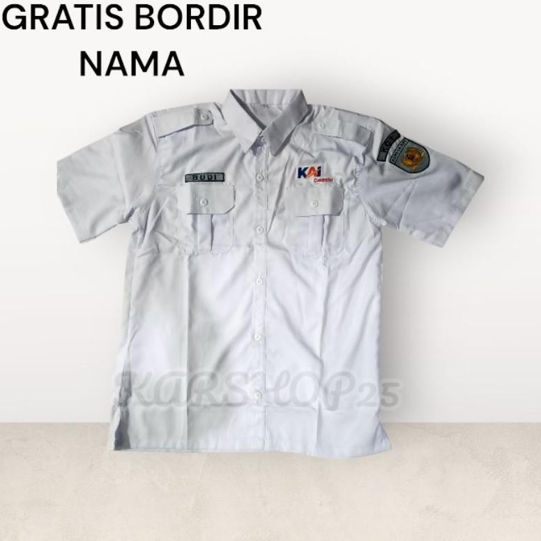 TERLARIS KEMEJA PDH KAI TERBARU SERAGAM ATASAN KAI BAJU KAI SERAGAM KERETA API INDONESIA KEMEJA KAI 