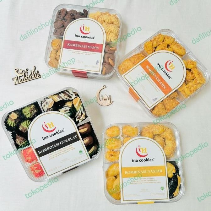 

Ina Cookies Toples Kombinasi Nastar Coklat Cokelat Manis Asin
