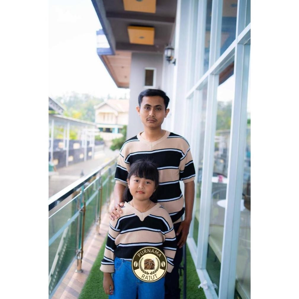 Un04 Atasan Rajut Couple Ayah Ibu Anak Laki-Laki Perempuan Baju Couple Keluarga