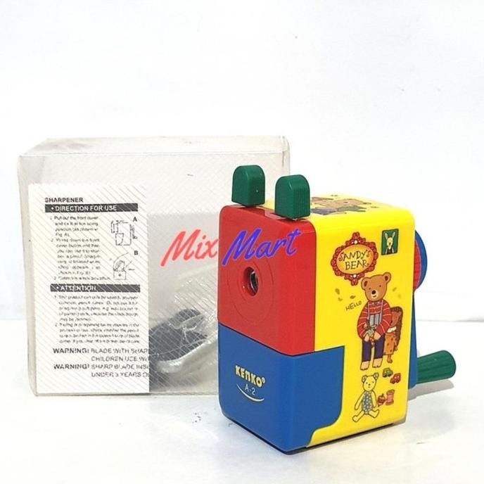 

Terbaru Serutan Pensil KENKO A2 / Pencil Sharpener / Rautan Putar Fancy