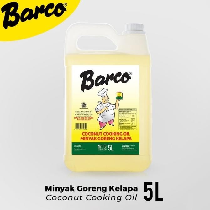 

minyak goreng barco 5 liter kelapa coconut oil 5l HF