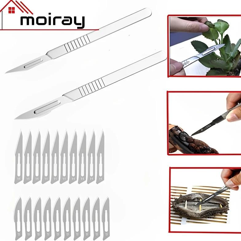 

[PRE-ORDER] New Carbon Steel Surgical Scalpel Blades + Handle Scalpel DIY Cutting Tools PCB Repair Animal Surgical Dropshiping