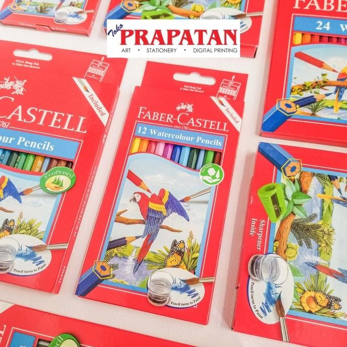 

Terbaru Pensil Warna Faber Castell Water Colour 12 warna (Long)