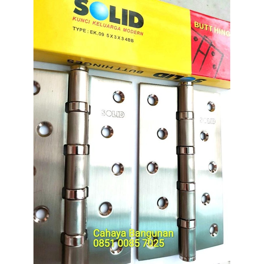 Promo Engsel Solid 5 Inch - Butt Hinges Solid 5 Inch Langsung Proses